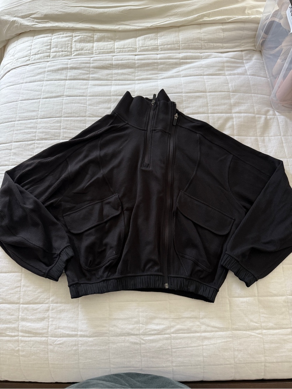 lululemon athletica Black Zip Front Lightweight Jacket
